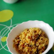 Szybki obiad: brązowy ryż z mango