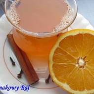 Zimowa herbata z pomarańczą