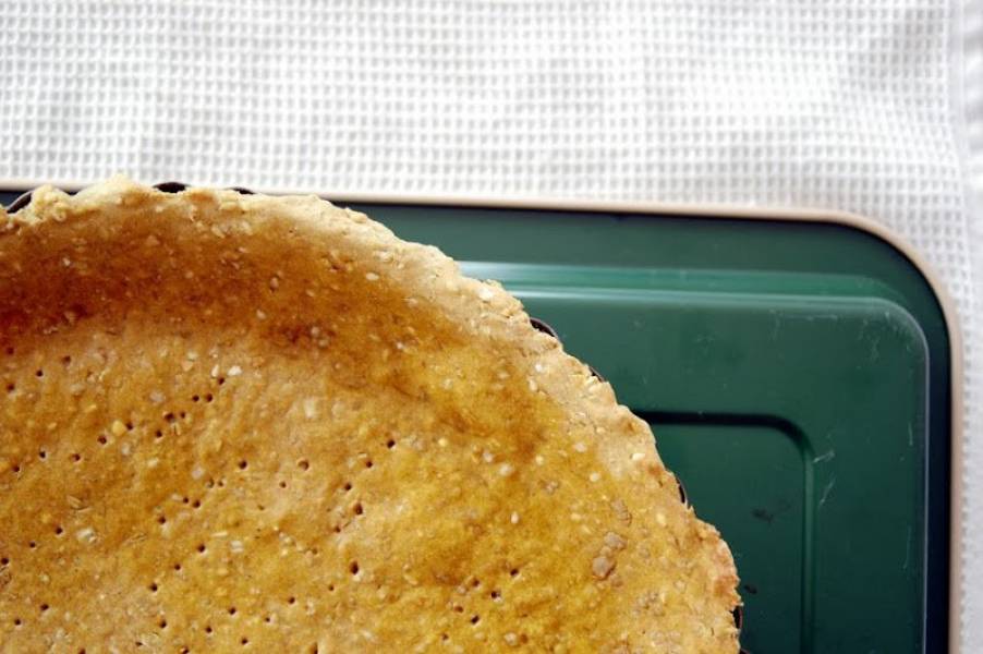 Kruche, wegańskie ciasto jaglano-owsiane na tartę