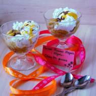 Deser lodowy z karmelizowanymi bananami - Marcowe Wyzwanie Blogerek i Blogerów