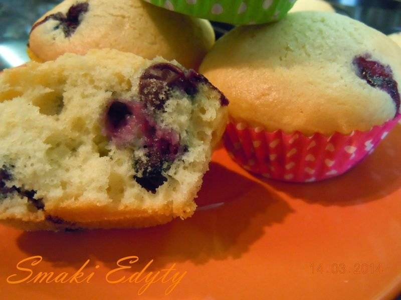 Jagodowe muffins-blueberry muffins