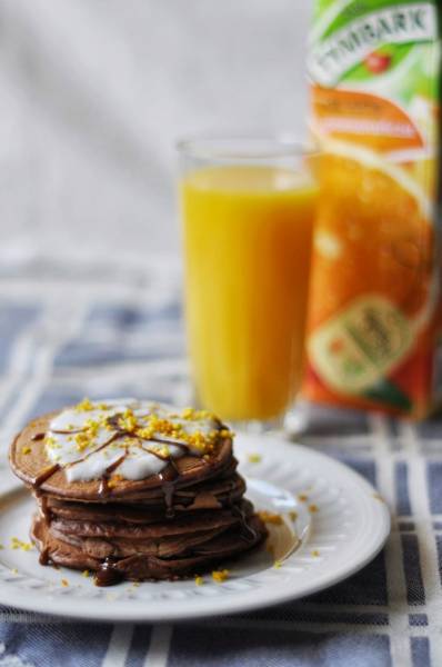 Pomarańczowo-czekoladowe pancakes