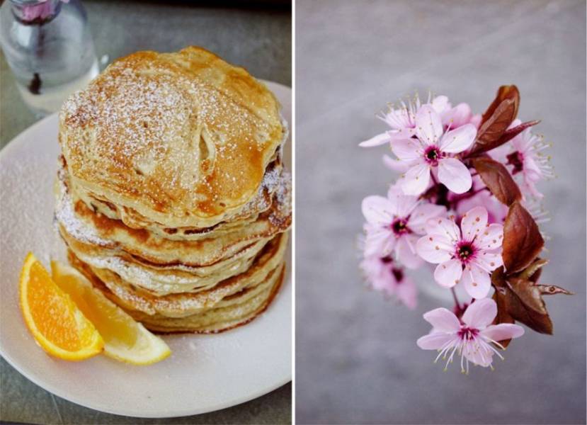 Pancakes z kaszą manną i orzechami