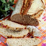 Domowe pieczywo - chleb pszenno żytni z płatkami owsianymi, na zakwasie