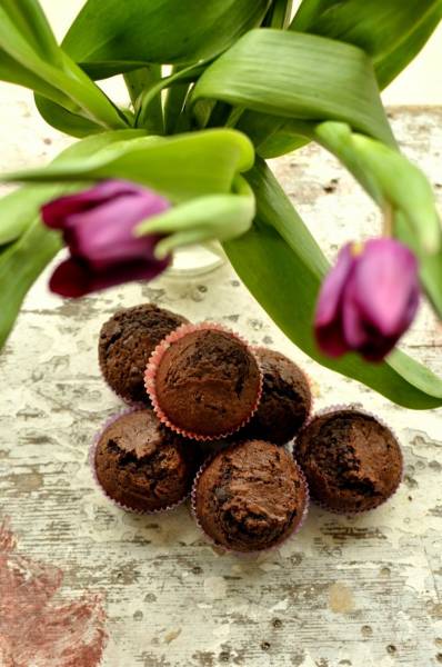 Najlepsze niedietetyczne muffiny czekoladowe :-)