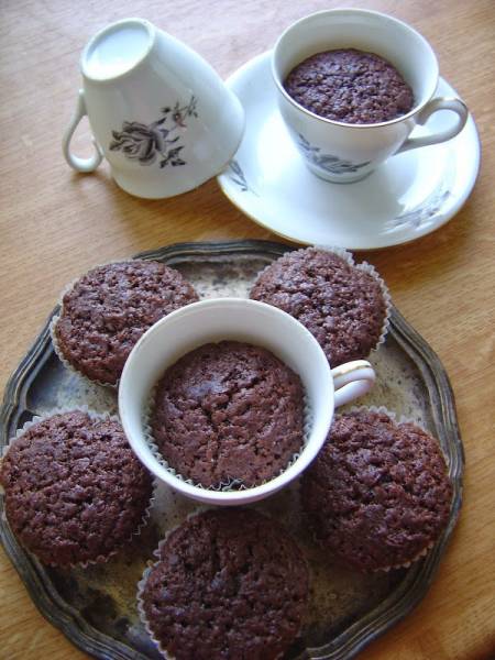 Muffinki czekoladowe- przepis podstawowy.