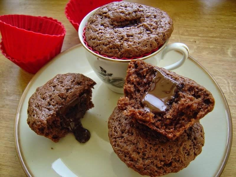 Muffinki mocno czekoladowe.