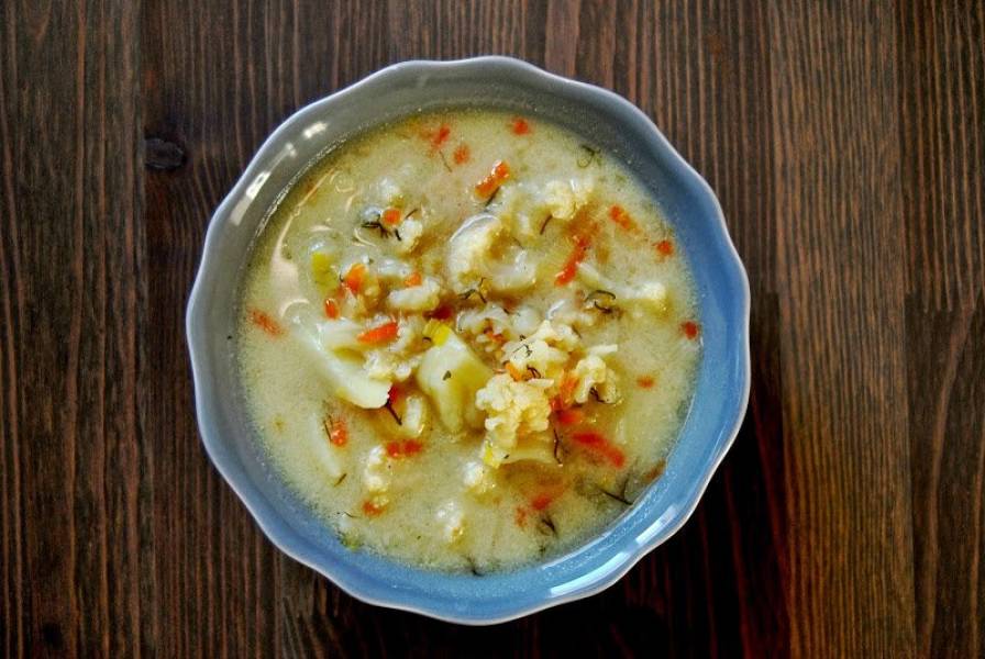 Zupa kalafiorowo - koperkowa