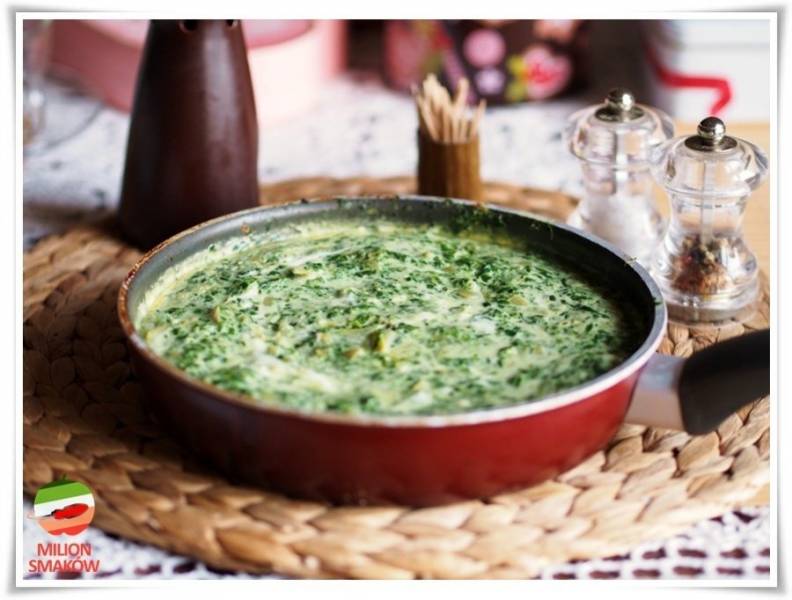 Fritatta ze szpinakiem