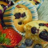 Ciasteczka z jagodami w 30 minut- Cupcakes with berries