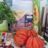Tarta francuska z pomidorami i szynką parmeńską