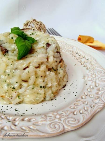 Risotto z boczniakami