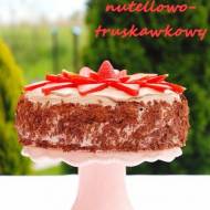 Tort nutellowo-truskawkowy