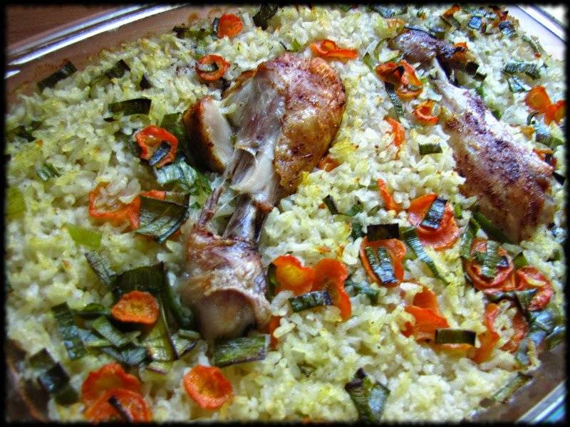 Kurczak zapiekany z ryżem i warzywami