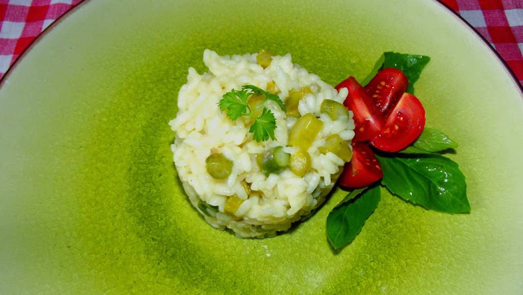 Szparagowe risotto