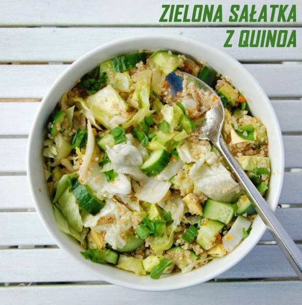 Zielona sałatka z quinoa