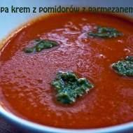 Zupa krem z pomidorów z parmezanem i pesto