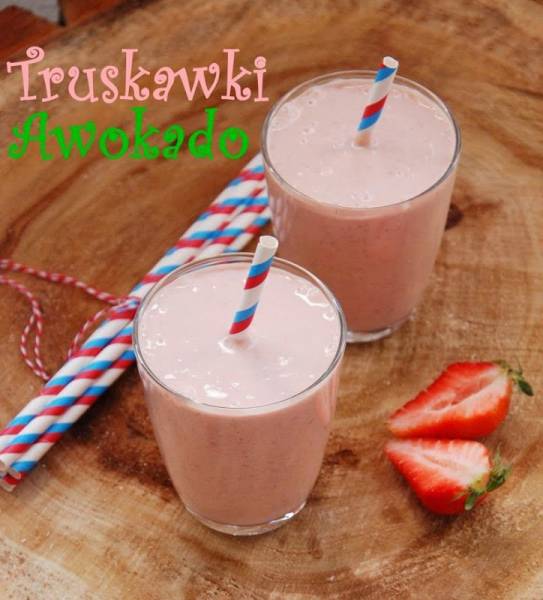 Smoothie truskawkowe z awokado