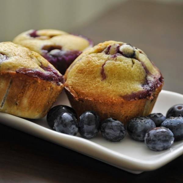 Muffinki Jagodowe - Blueberry Muffins