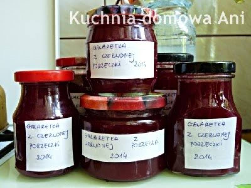 Galaretka z czerwonej porzeczki