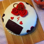 Tort na 4 rocznicę ślubu W&R ♥♥♥