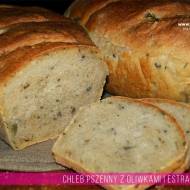 Chleb pszenny z oliwkami i estragonem