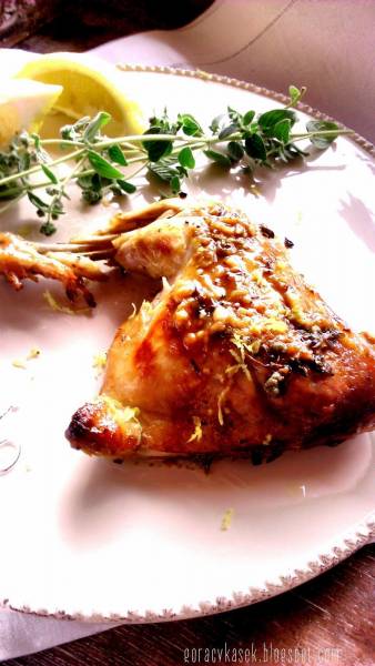 Smaki Grecji: pieczony kurczak z cytryną