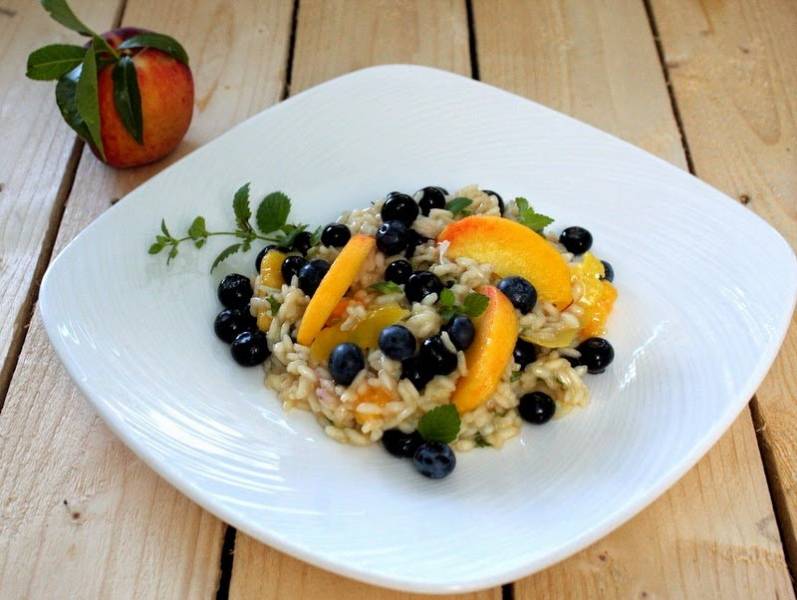 Risotto z owocami