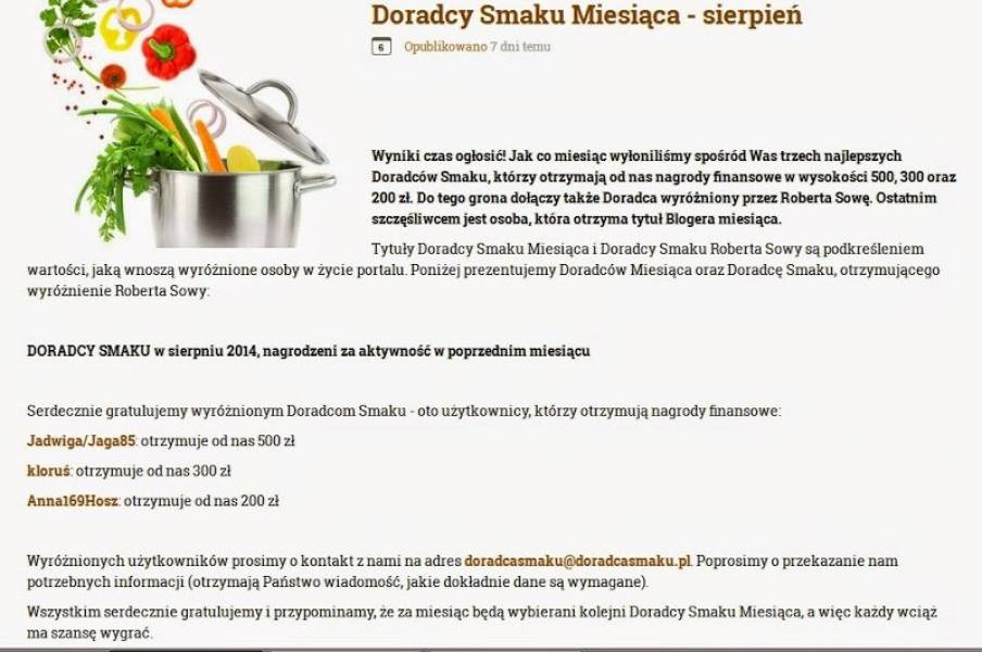 Wyróżnienie :)