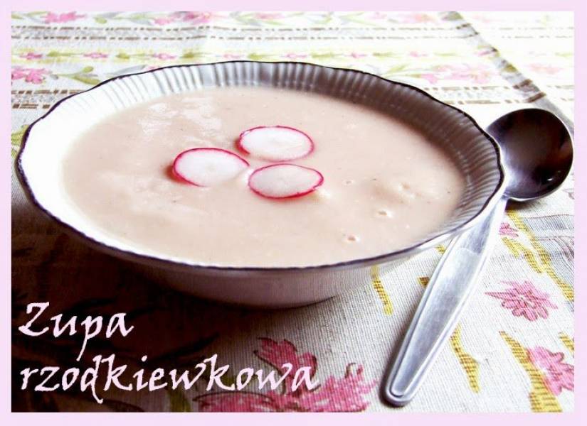 Zupa rzodkiewkowa - krem z rzodkiewki z grzankami
