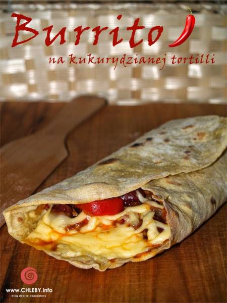 Burrito w kukurydzianej tortilli