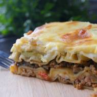 Lasagne z mięsem i cukinią