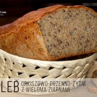 Chleb orkiszowo-pszenno-żytni z wieloma ziarnami