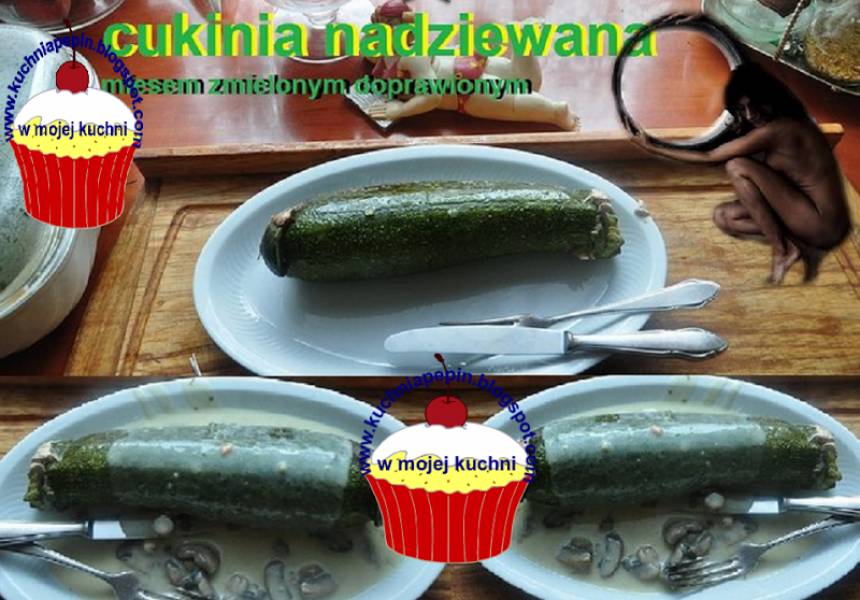 Faszerowana cukinia:Zucchine ripiene