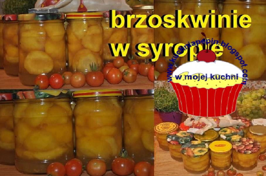 BRZOSKWINIE W SYROPIE--Pesche sciroppate