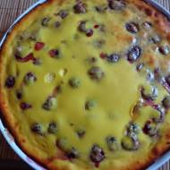 Tarta z ricottą i malinami
