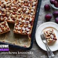 Ciasto drożdżowe ze śliwkami i orzechową kruszonką - pyszne