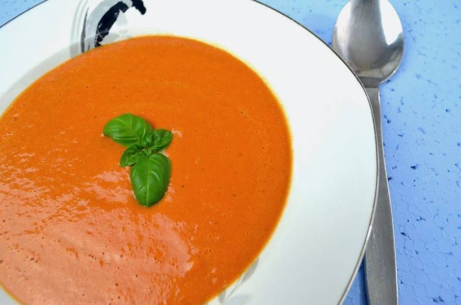 Zupa - krem z pomidorów z serkiem mascarpone + film