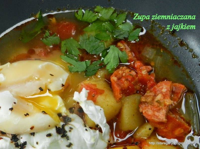 Zupa ziemniaczana z jajkiem - Caldo de papas