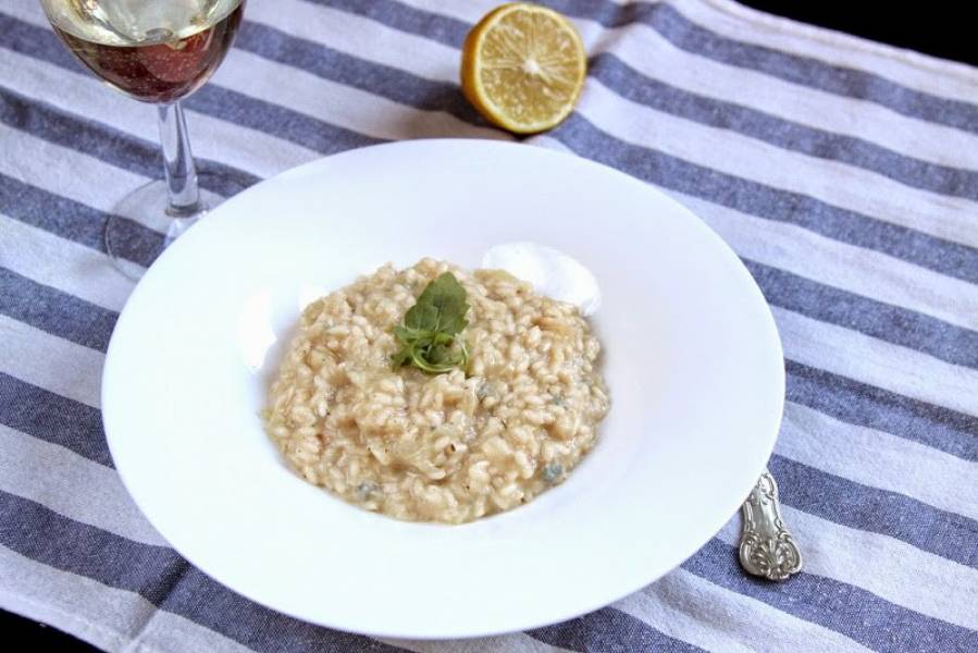 Risotto z gruszką i gorgonzolą