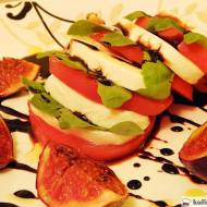 Figi z mozzarellą i pomidorami w balsamicznym sosie