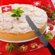 Szwajcarski Orzech Pie lub Bündner Nusstorte