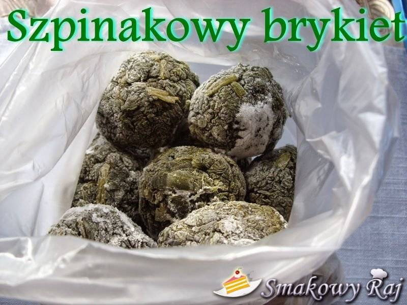 Szpinakowy brykiet