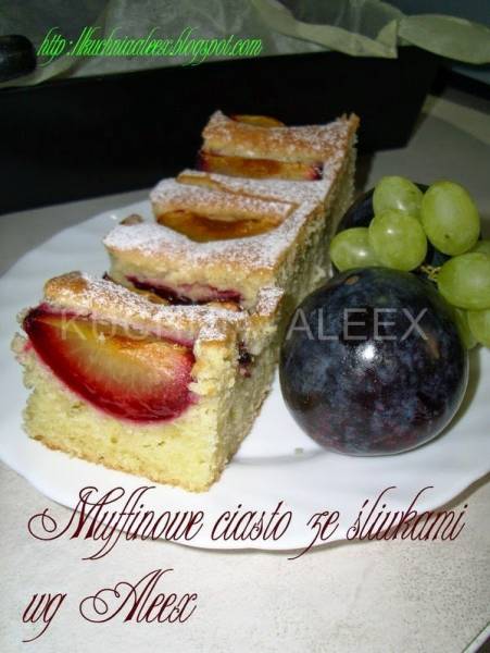 Muffinowe ciasto ze śliwkami wg Aleex