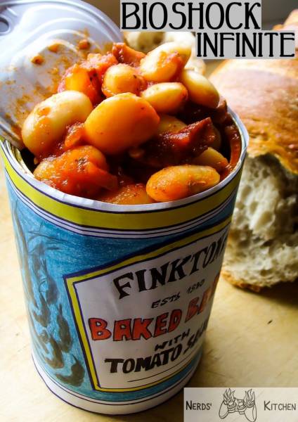 FINKTON’s BAKED BEANS z gry BIOSHOCK – fasola w sosie pomidorowym