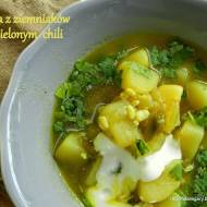 Zupa z ziemniaków z zielonym  chili
