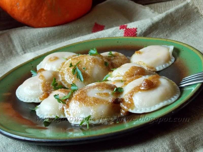 Pierożki z dynią hokkaido