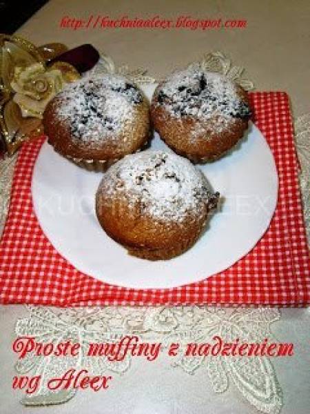 Proste muffiny z nadzieniem wg Aleex