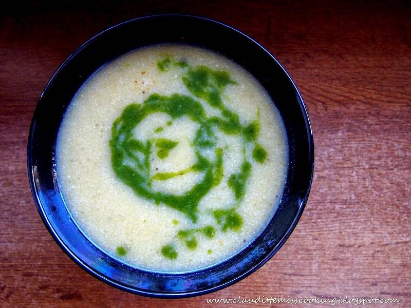 Mix zup :) kalafiorowa i szpinakowa