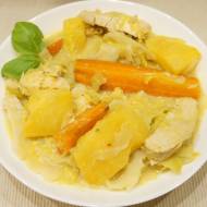 Curry z dyni z warzywami i kurczakiem